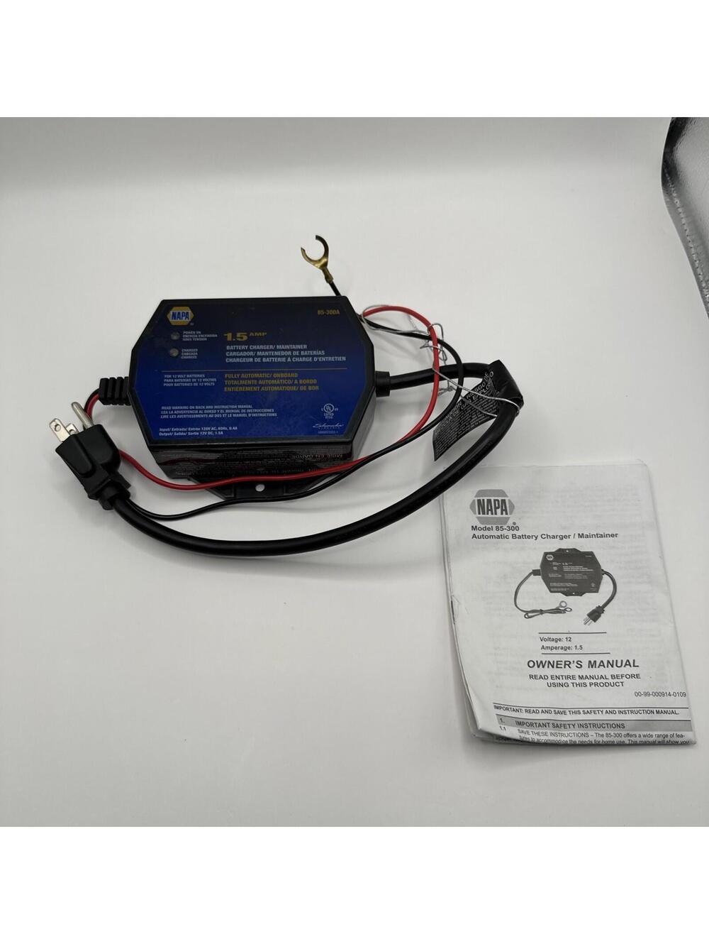 NAPA Battery Charger Maintainer 85-300A 1.5 amp NOS  26A044